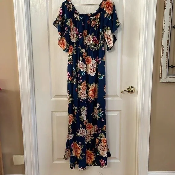 FARM RIO ANTHROPOLOGIE MAXI DRESS SIZE P - Picture 5 of 6